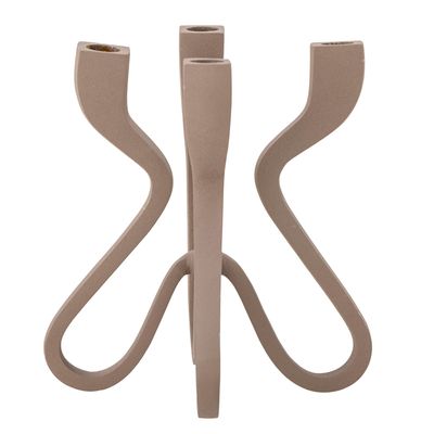 Candlesticks and candle holders - Kir Candle Holder, Brown, Aluminum  - BLOOMINGVILLE MULTIBRAND HOUSE