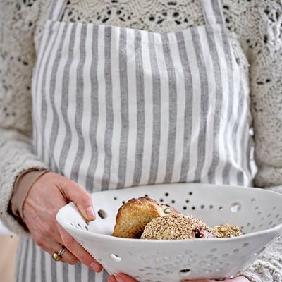 Couverts & ustensiles de cuisine - Norah Tablier, Blanc, Coton  - BLOOMINGVILLE MULTIBRAND HOUSE