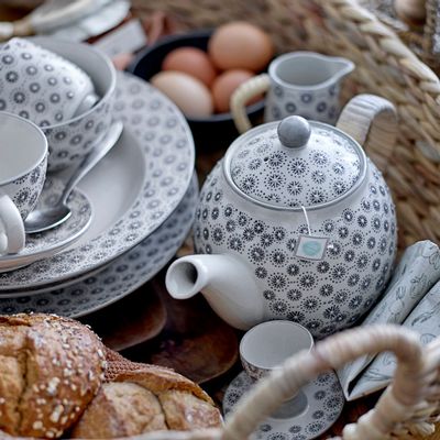 Assiettes au quotidien - Elsa Assiette, Gris, Grès  - BLOOMINGVILLE MULTIBRAND HOUSE