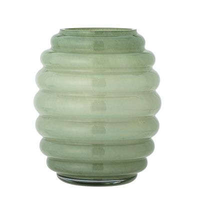 Vases - Saihah Vase, Green, Glass - BLOOMINGVILLE MULTIBRAND HOUSE