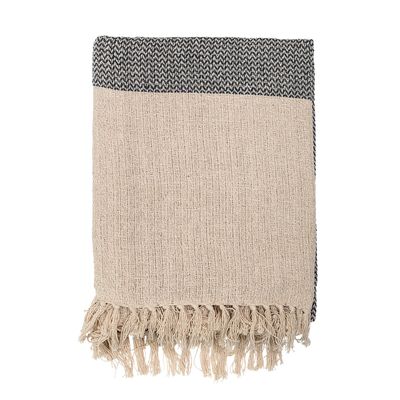 Throw blankets - Matt Throw, Grey, Recycled Cotton  - BLOOMINGVILLE MULTIBRAND HOUSE