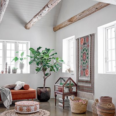 Plaids - Matt Plaid, Gris, Coton recyclé  - BLOOMINGVILLE MULTIBRAND HOUSE