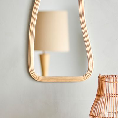 Miroirs - Kobe Miroir mural, Nature, Rotin  - CREATIVE COLLECTION