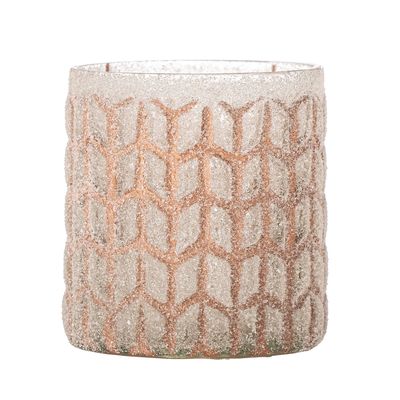 Bougeoirs et photophores - Esther Photophore, Rose, Verre recyclé - BLOOMINGVILLE MULTIBRAND HOUSE