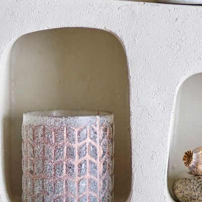 Bougeoirs et photophores  - Esther Photophore, Rose, Verre recyclé  - BLOOMINGVILLE MULTIBRAND HOUSE