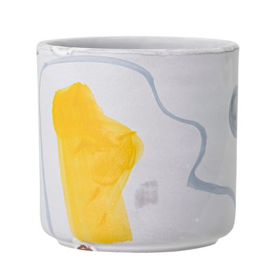 Flower pots - Azura Deco Flowerpot, White, Terracotta - BLOOMINGVILLE MULTIBRAND HOUSE