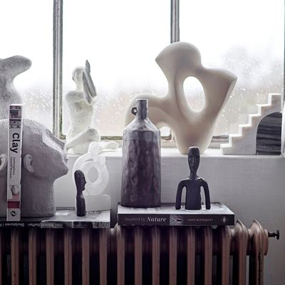 Decorative objects - Baldur Bookend, Grey, Polyresin Set of 2 - BLOOMINGVILLE MULTIBRAND HOUSE