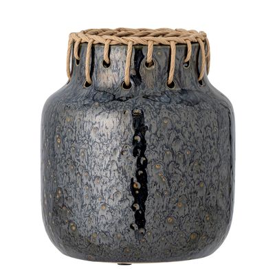Vases - Janel Vase, Black, Ceramic - BLOOMINGVILLE MULTIBRAND HOUSE