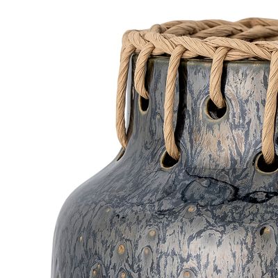 Vases - Janel Vase, Noir, Céramique  - BLOOMINGVILLE MULTIBRAND HOUSE