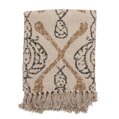 Throw blankets - Freddy Throw, Nature, Recycled Cotton  - BLOOMINGVILLE MULTIBRAND HOUSE