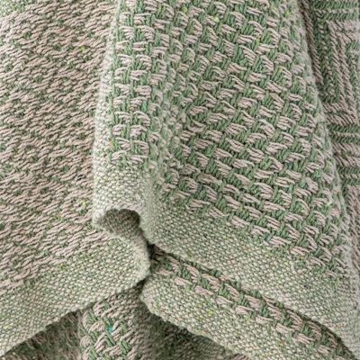 Throw blankets - Rodion Throw, Green, Recycled Cotton  - BLOOMINGVILLE MULTIBRAND HOUSE