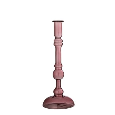 Bougeoirs et photophores - Ferah Bougeoir, Violet, Verre - BLOOMINGVILLE MULTIBRAND HOUSE