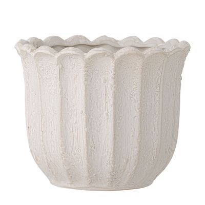 Flower pots - Chaca Flowerpot, White, Stoneware  - BLOOMINGVILLE