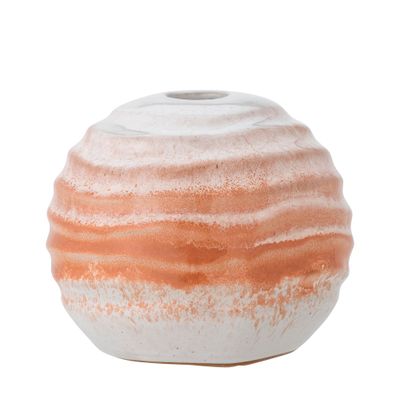 Bougeoirs et photophores - Paula Bougeoir, Orange, Grès - BLOOMINGVILLE MULTIBRAND HOUSE