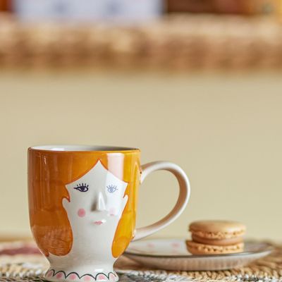 Mugs - Jaya Cup, Orange, Stoneware  - BLOOMINGVILLE MINI