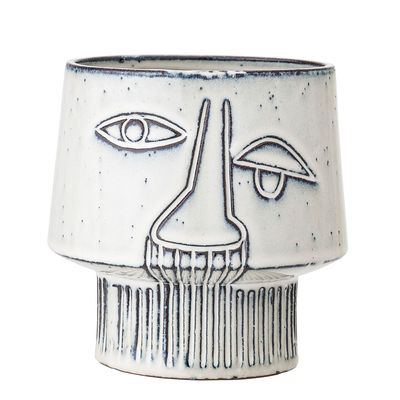Pots de fleurs - Sacad Pot de fleurs, Blanc, Grès - BLOOMINGVILLE MULTIBRAND HOUSE