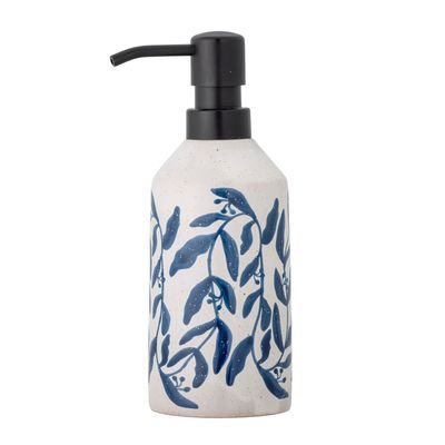 Lave-mains - Aurora Distributeur de savon, Blue, Grès  - BLOOMINGVILLE
