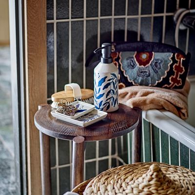 Lave-mains - Aurora Distributeur de savon, Blue, Grès  - BLOOMINGVILLE MULTIBRAND HOUSE