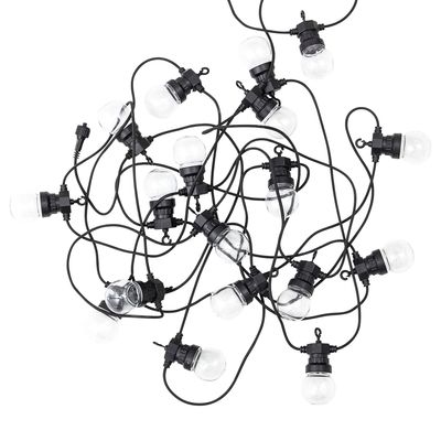 Outdoor decorative accessories - Nero String Light, Black, Plastic - BLOOMINGVILLE MULTIBRAND HOUSE