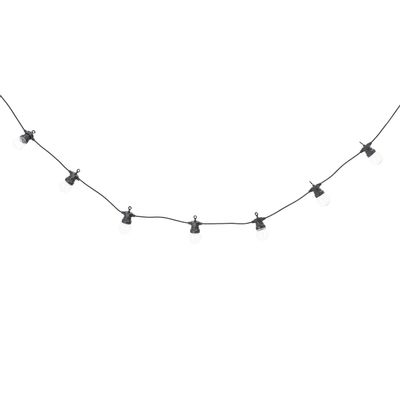Outdoor decorative accessories - Nero String Light, Black, Plastic  - BLOOMINGVILLE MULTIBRAND HOUSE