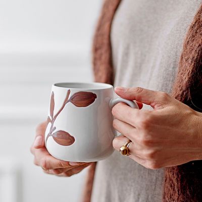 Tasses et mugs - Nethe Mug, Blanc, Grès Set of 2 - CREATIVE COLLECTION