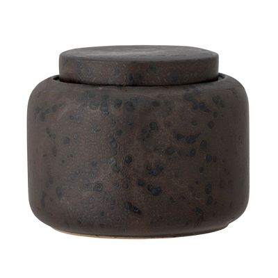 Food storage - Chau Jar w/Lid, Brown, Stoneware  - BLOOMINGVILLE