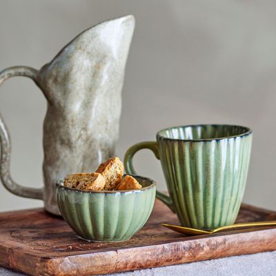Bowls - Latina Bowl, Green, Stoneware  - BLOOMINGVILLE MULTIBRAND HOUSE