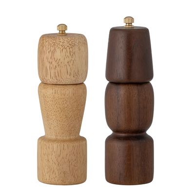 Kitchen utensils - Sabri Salt & Pepper Mill, Nature, Acacia Set - BLOOMINGVILLE MULTIBRAND HOUSE