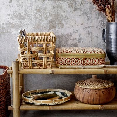 Shopping baskets - Saime Basket, Nature, Water Hyacinth Set of 2 - BLOOMINGVILLE MULTIBRAND HOUSE