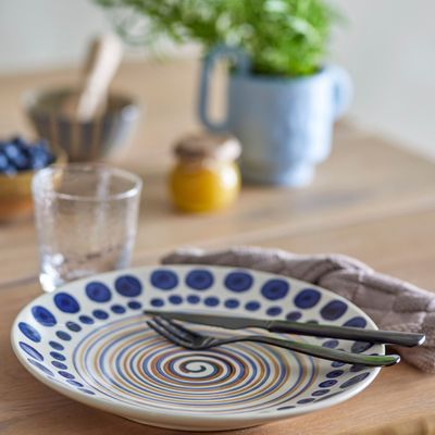 Everyday plates - Shama Plate, Orange, Stoneware  - BLOOMINGVILLE MULTIBRAND HOUSE