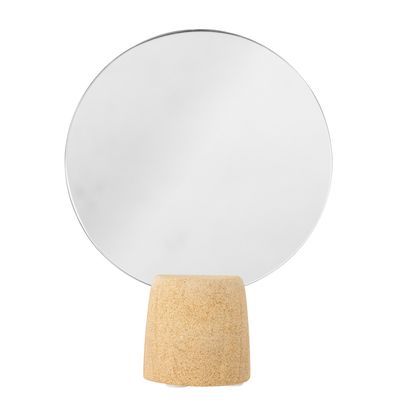Mirrors - Ilina Table Mirror, Nature, Sandstone  - BLOOMINGVILLE