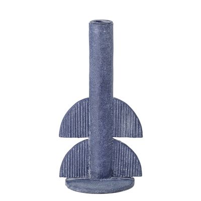 Candlesticks and candle holders - Bess Candle Holder, Blue, Polyresin - BLOOMINGVILLE MULTIBRAND HOUSE