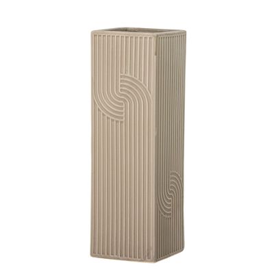 Vases - Heeira Vase, Brown, Stoneware - BLOOMINGVILLE MULTIBRAND HOUSE