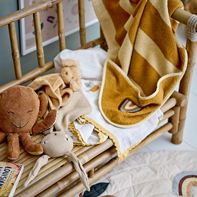 Bath towels - Agnes Towel, Brown, Cotton OEKO-TEX®  - BLOOMINGVILLE MINI