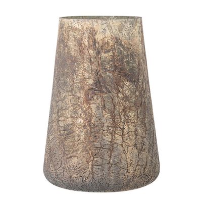 Vases - Gine Vase, Gold, Recycled Glass - BLOOMINGVILLE MULTIBRAND HOUSE