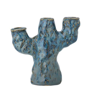 Bougeoirs et photophores - Tahoka Bougeoir, Blue, Grès - CREATIVE COLLECTION