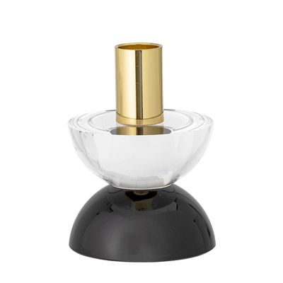 Bougeoirs et photophores - Etel Bougeoir, Blanc, Verre - BLOOMINGVILLE MULTIBRAND HOUSE