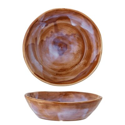 Bowls - Lotus Bowl, Brown, Stoneware - CREATIVE COLLECTION