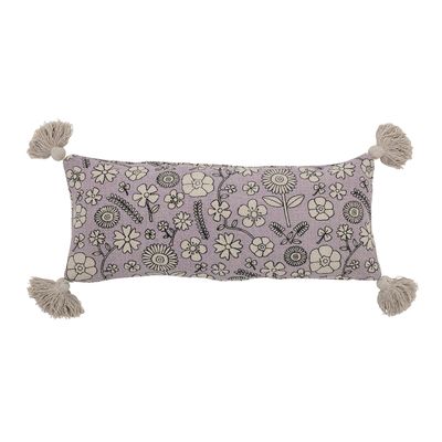 Coussins - Salli Cushion, Purple, Recycled Cotton  - BLOOMINGVILLE MINI
