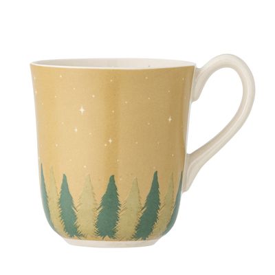 Mugs - Spruce Mug, Green, Stoneware  - BLOOMINGVILLE