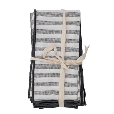 Napkins - Eleonora Napkin, White, Cotton Pack of 4 - BLOOMINGVILLE MULTIBRAND HOUSE