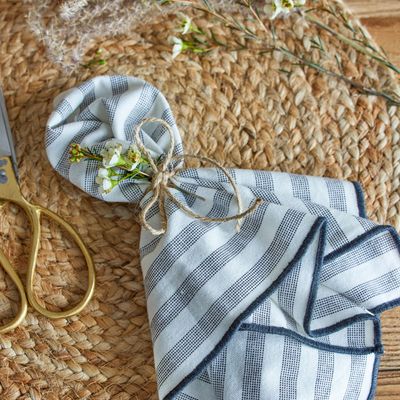 Serviettes - Eleonora Serviette, Blanc, Coton Pack of 4 - BLOOMINGVILLE MULTIBRAND HOUSE