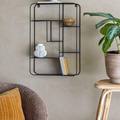 Etagères - Ebert Tablette, Noir, Métal  - BLOOMINGVILLE MULTIBRAND HOUSE