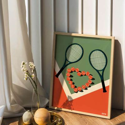 Poster - Wall Decor - Tennis Sports Poster - The Perfect Match - ZEHPUR