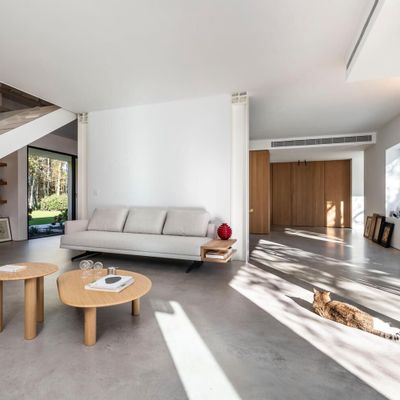 Indoor floor coverings - Béton Ciré Architop : Villa privée avec barchessa - IDEAL WORK