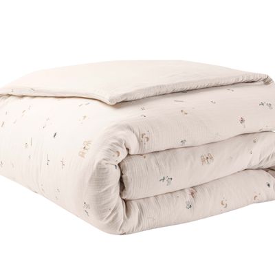 Linge de lit - Breakfast in Paris - Parure de lit en gaze de coton imprimée - ESSIX