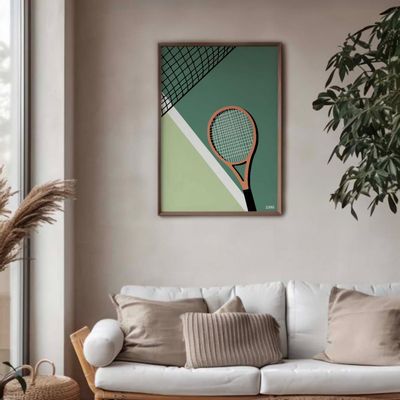 Poster - Wall Decor - Tennis Sports Posters - The Racket - ZEHPUR