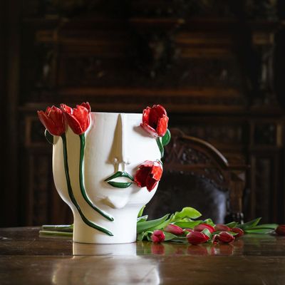 Vases - The  Conturbante in red - PATRIZIA ITALIANO