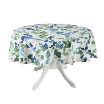 Table linen - Tablecloth Blue Sparrow round -   ⌀ 140 cm  - ROSEBERRY HOME