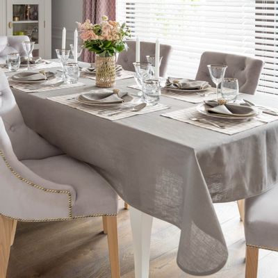 Linge de table textile - Nappe de table Royal Fango - 150 cm x 250 cm - ROSEBERRY HOME